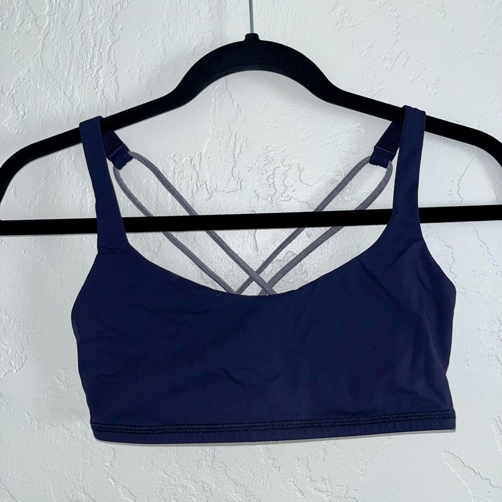 Lululemon Navy Free-to-Be Navy Sports Bra